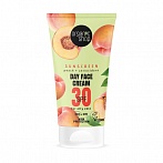 ORGANIC SHOP Солнцезащитный крем для лица SPF30 с антиоксидантами и экстрактом персика, 50мл