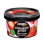 BEAUTY JAR Yummy Увлажняющий скраб для тела STRAWBERRY LETTER, 360 г