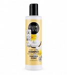 Шампунь ORGANIC SHOP с шелковистым блеском для всех типов волос Франжипани и кокос 280 мл